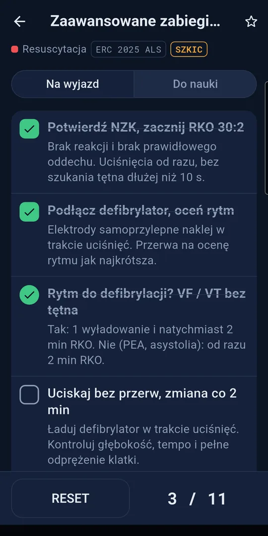 Algorytm ALS z listą kontrolną